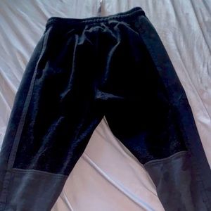 Dark grey and light grey impact sweatpants